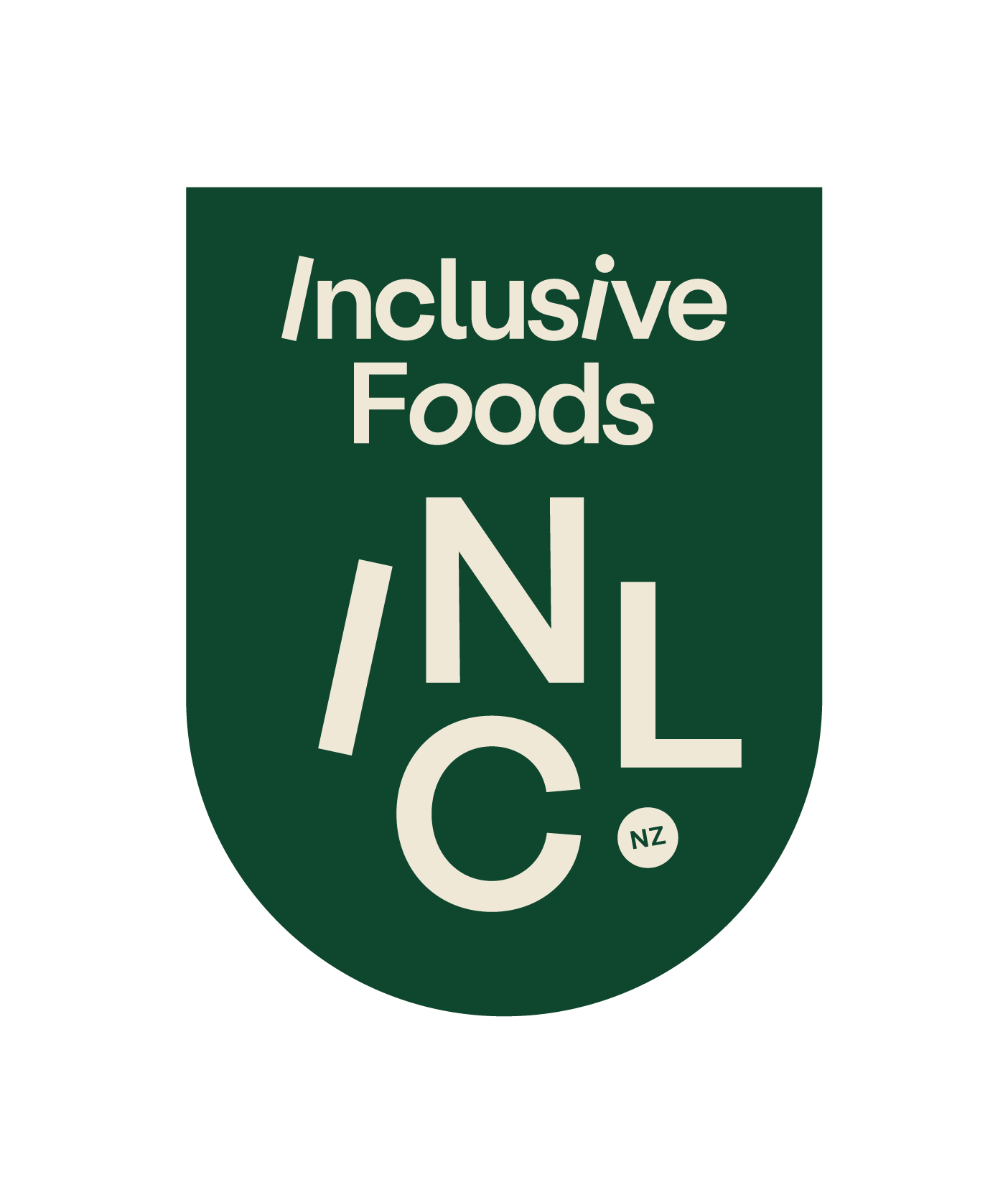 Logo of Inclusive Foods INC NZ on a white background